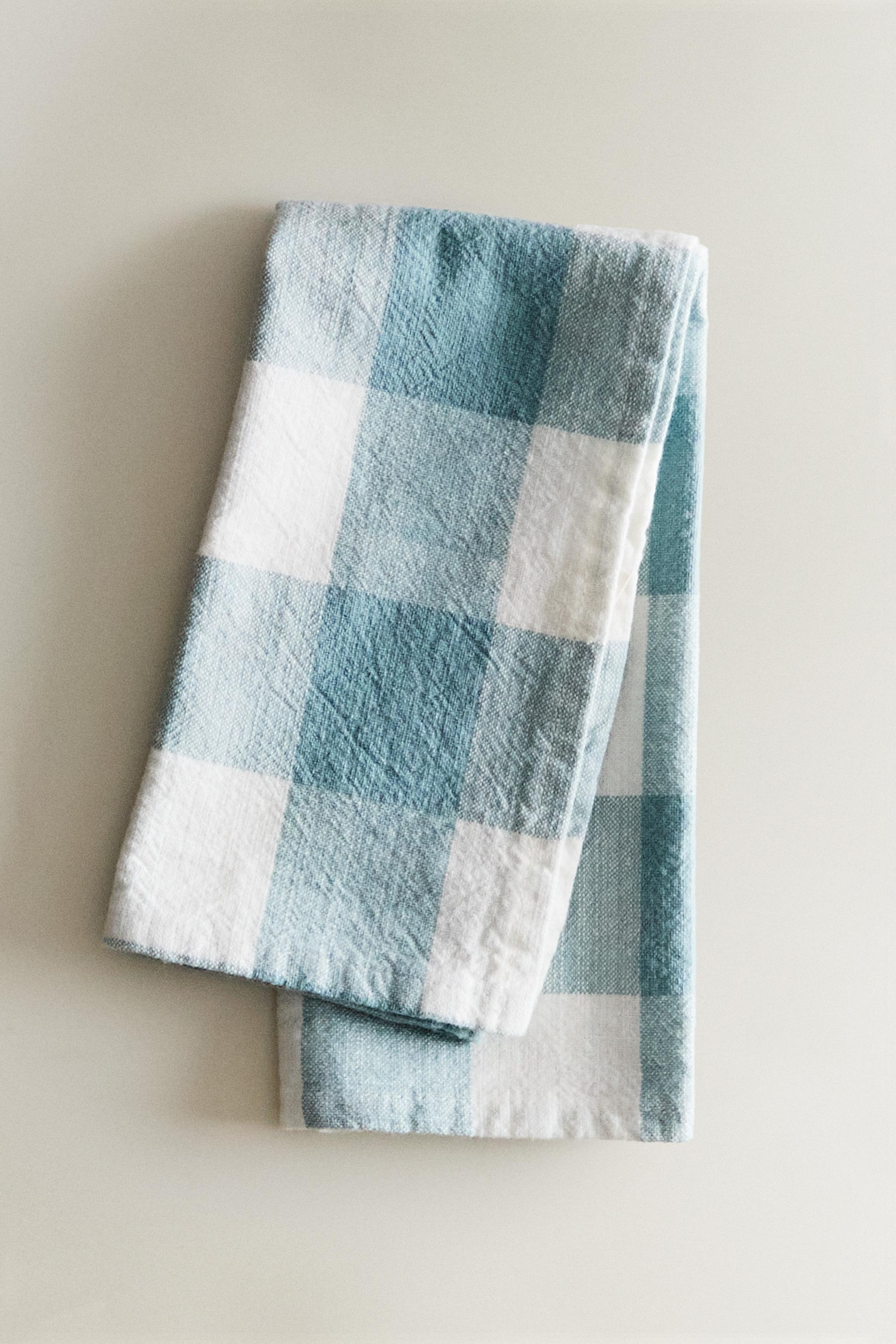 COTTON CHECK NAPKINS (PACK OF 2)